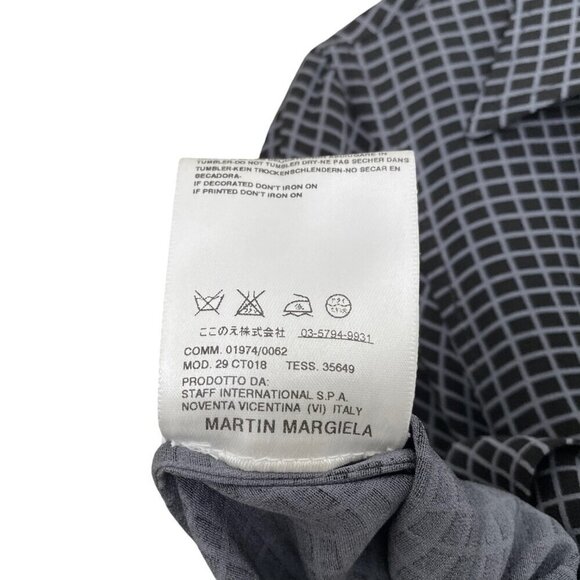 Maison Margiela Geometric Midi Silk Shirt Dress - Picture 6 of 8